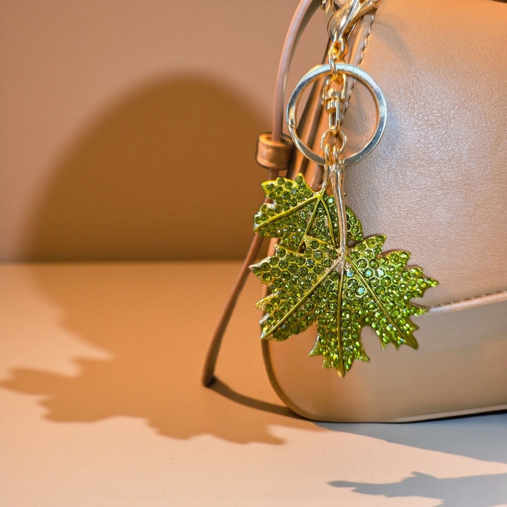 PRICE DROP!! Front Flap Handbag in Camel with Bag Charm NWT - Picture 8 of 8